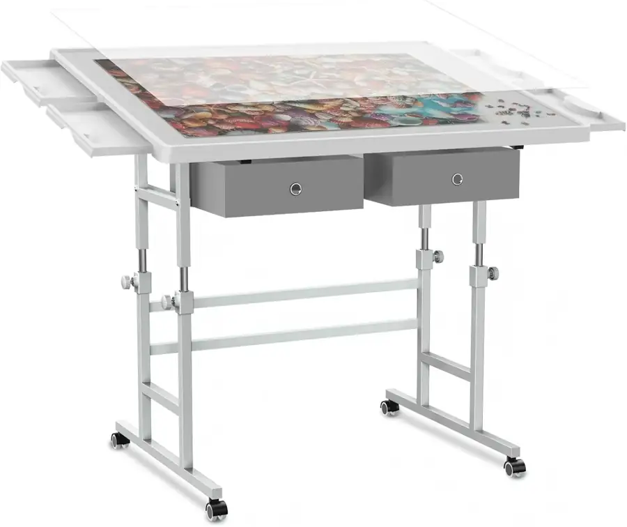 Lightweight Adjustable Puzzle Tables