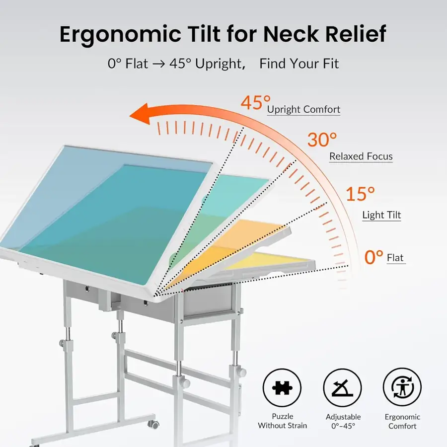ALL4JIG Lightweight Adjustable Puzzle Tables supporting view 3