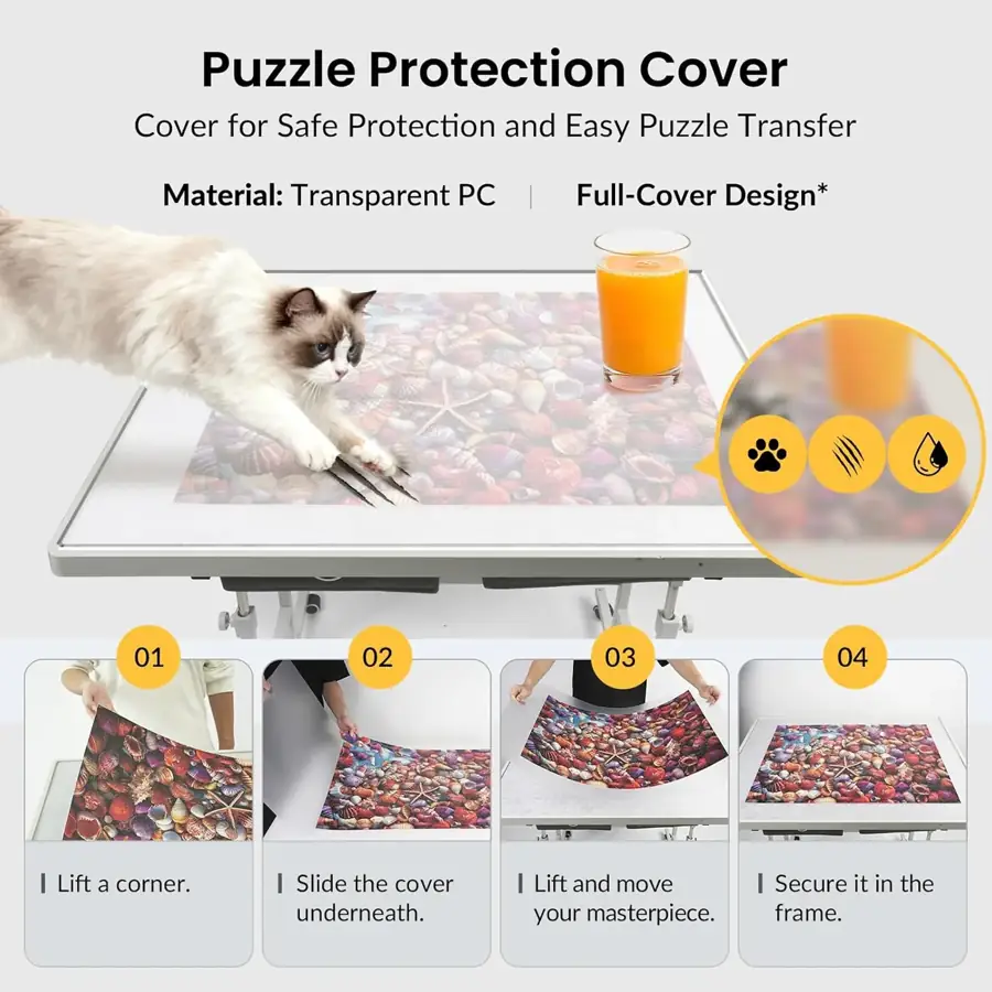 ALL4JIG Lightweight Adjustable Puzzle Tables supporting view 5