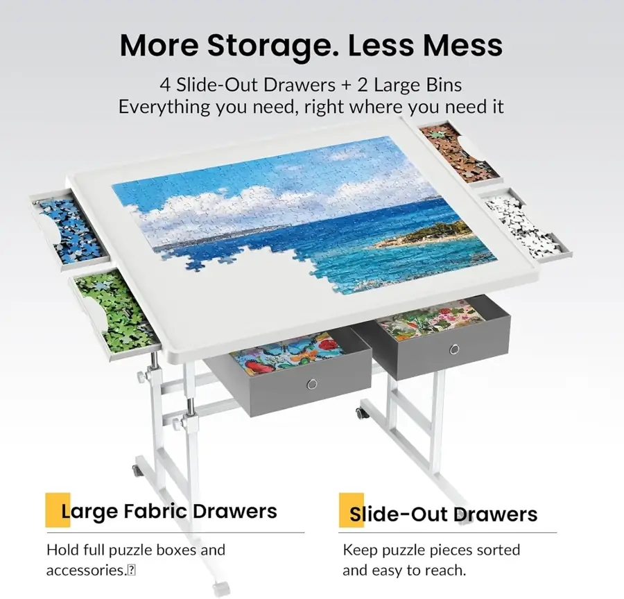 ALL4JIG Lightweight Adjustable Puzzle Tables supporting view 6