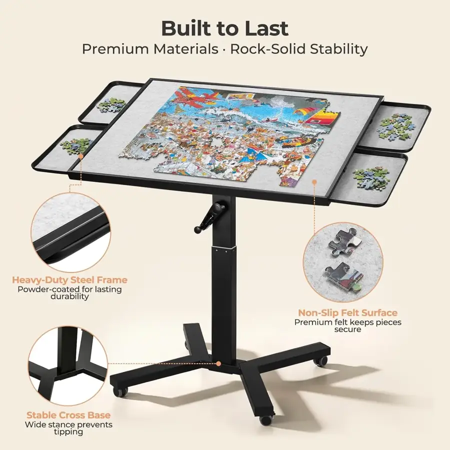 ALL4JIG Metal Puzzle Table supporting view 6