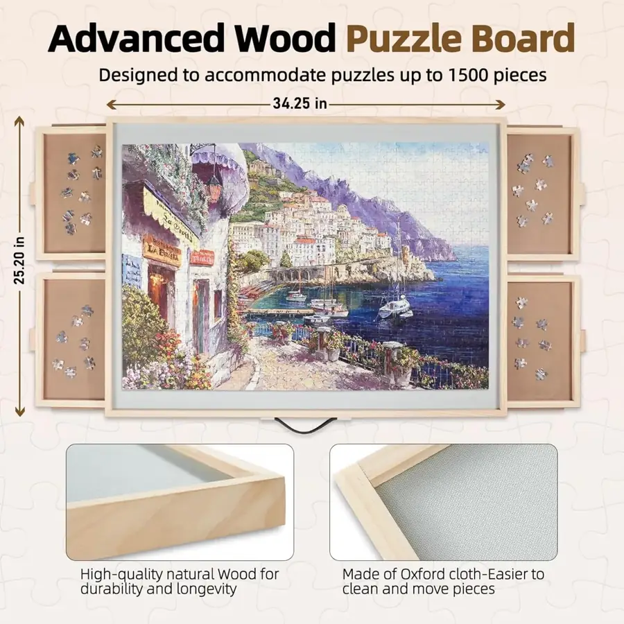 ALL4JIG 2-in-1 Tilting & Rotating Puzzle Boards supporting view 2